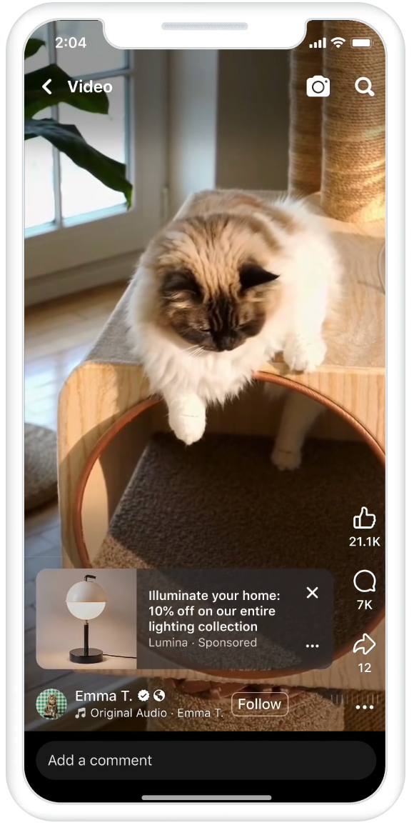 リール広告の画像